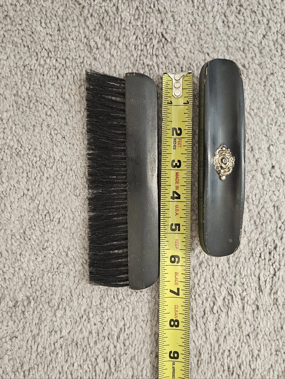 Vintage  Pocket Hair & Beard Brush - Gentle Natural Bristles